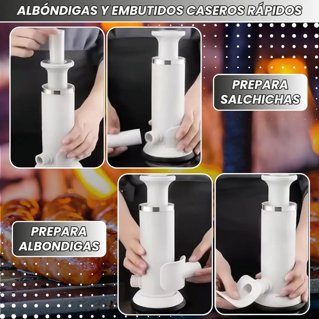 Embutidor de carnes ¡El embutidor 2 en 1 que necesitas!