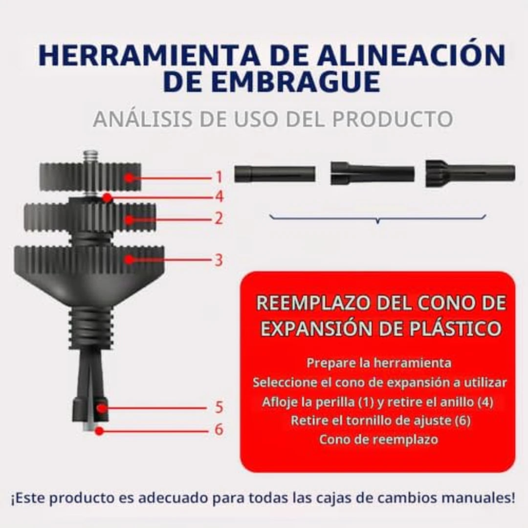 Pack X3 Herramienta Para Alineación De Embrague