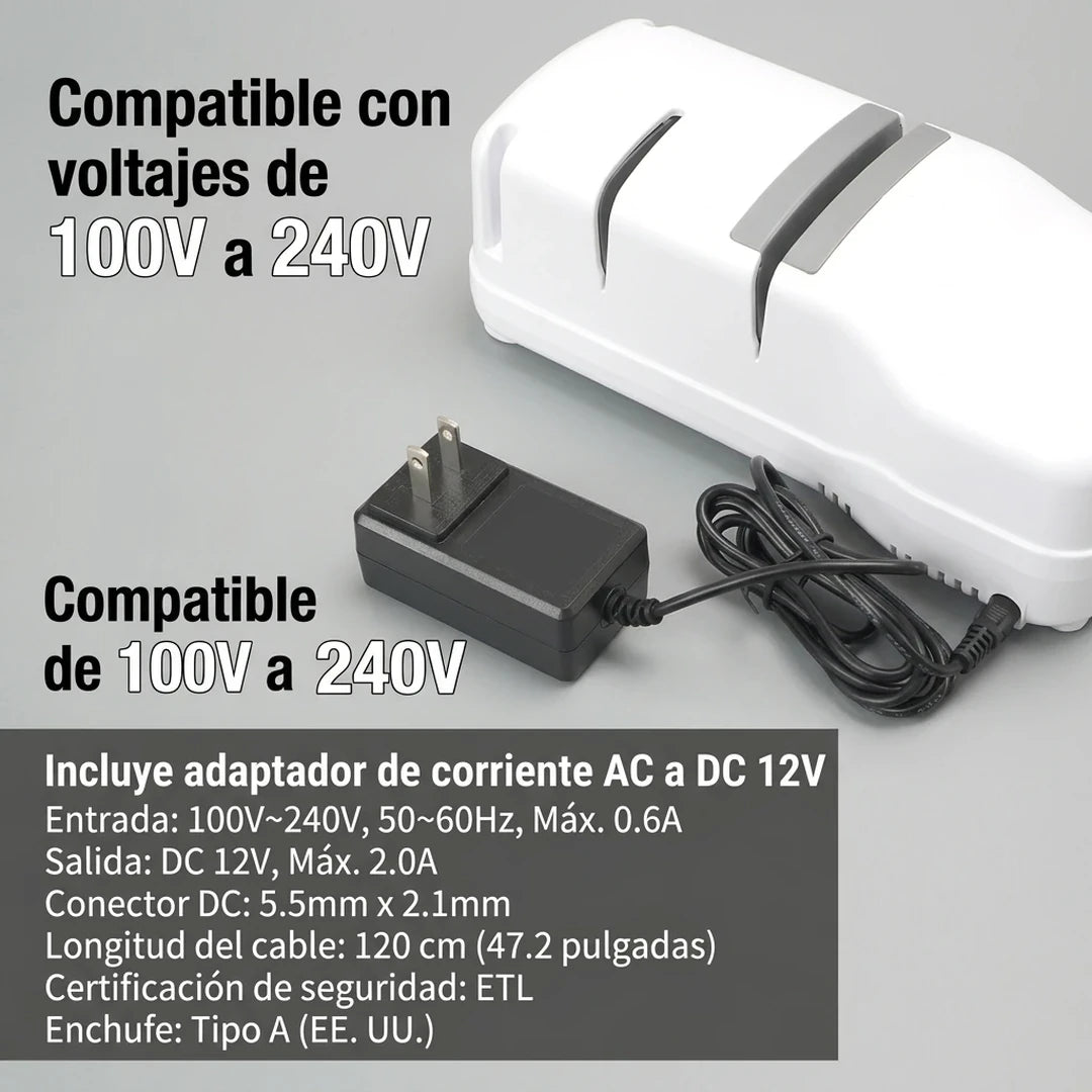 Afilador De Cuchillos Eléctrico Ultra Silencioso 3 Fases