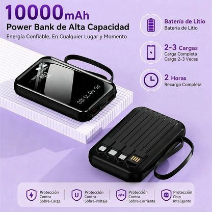 Pack X2 Cargador Portátil Power Bank 20w Carga Rápida 10000mah