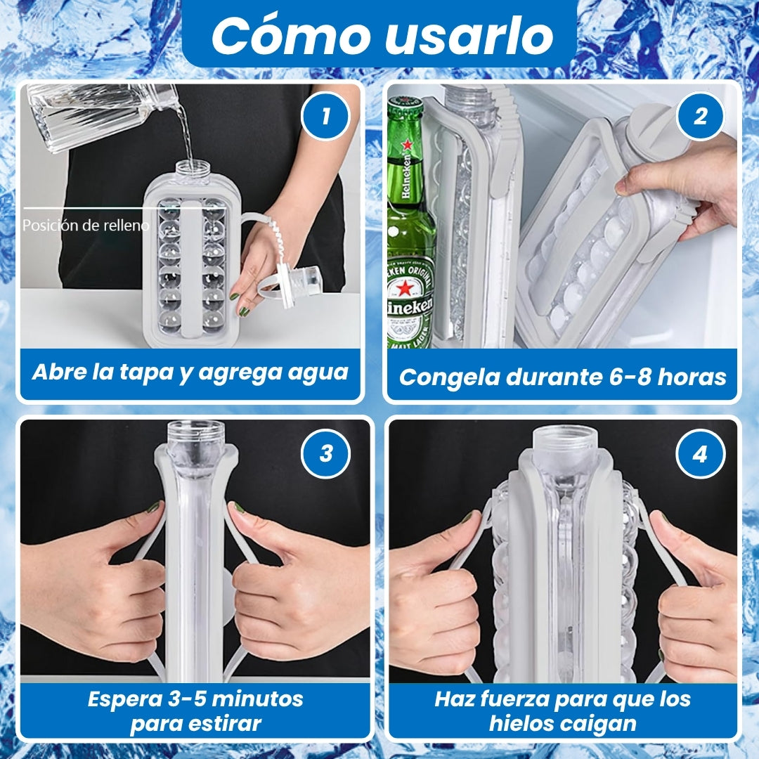 2x1 IceMaker Pro® ¡Crea esferas de hielo uniformes!