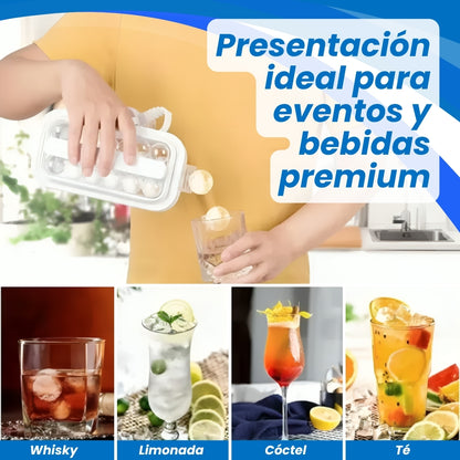 2x1 IceMaker Pro® ¡Crea esferas de hielo uniformes!
