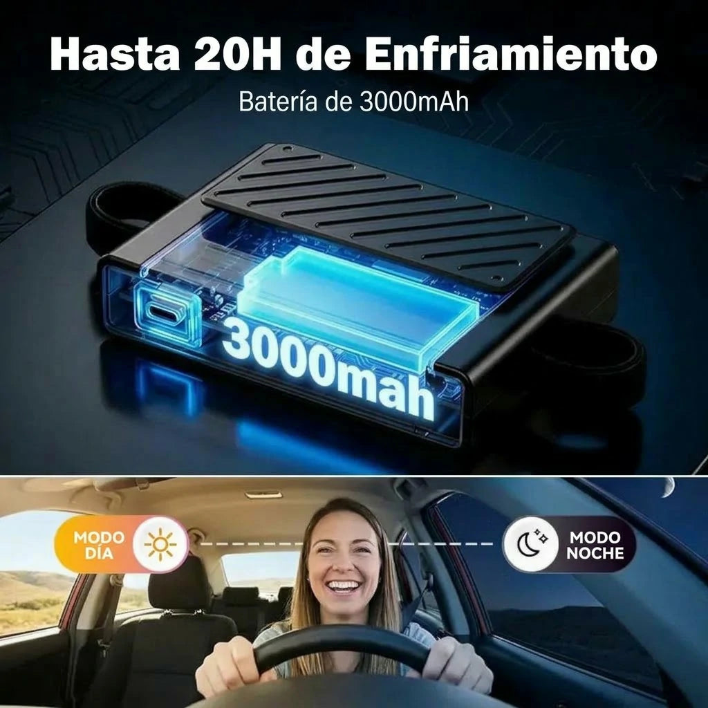 Ventilador Turbo USB Para Reposacabeza Asiento De Carro 5 Velocidades