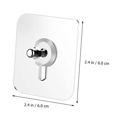 Pack X15 Tornillo Adhesivo De Pared Transparente Para Colgar