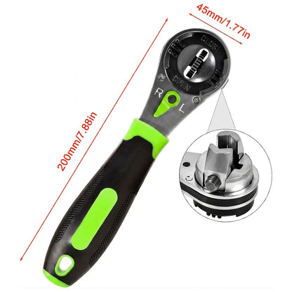 Llave Trinquete Universal Mandíbula Ajustable Mango Antideslizante