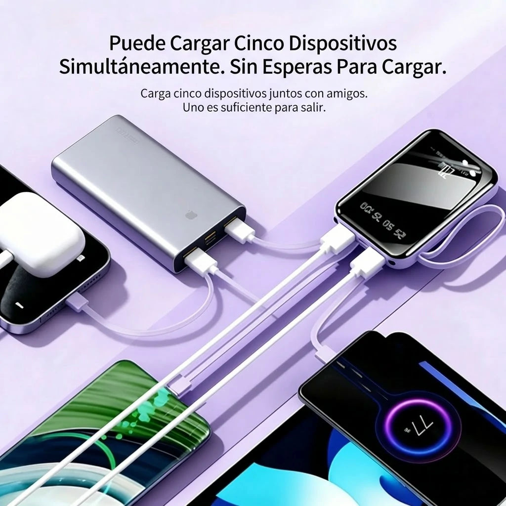 Pack X2 Cargador Portátil Power Bank 20w Carga Rápida 10000mah