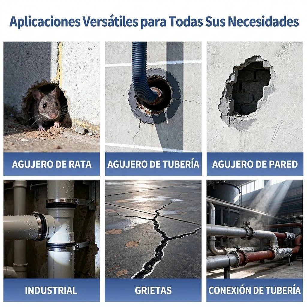 Pack x30 Arcilla Selladora Impermeable Blanca Acabados Limpios Bloqueo de Plagas