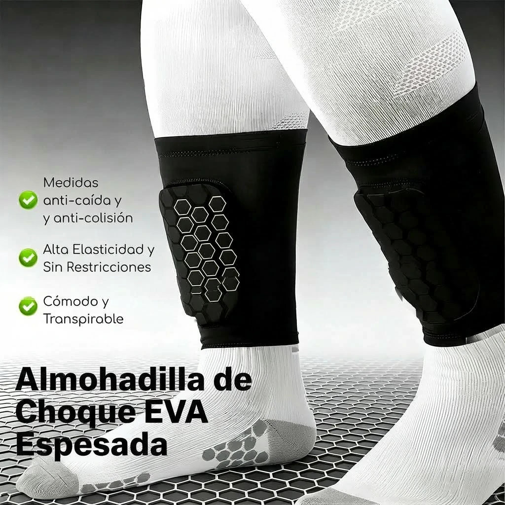 2 Pares Mini Canilleras De Fútbol Con Manga Elástica Integrada