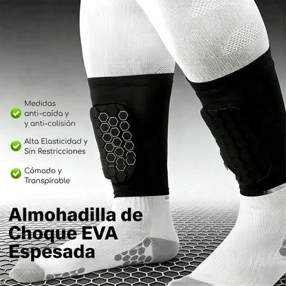 2 Pares Mini Canilleras De Fútbol Con Manga Elástica Integrada