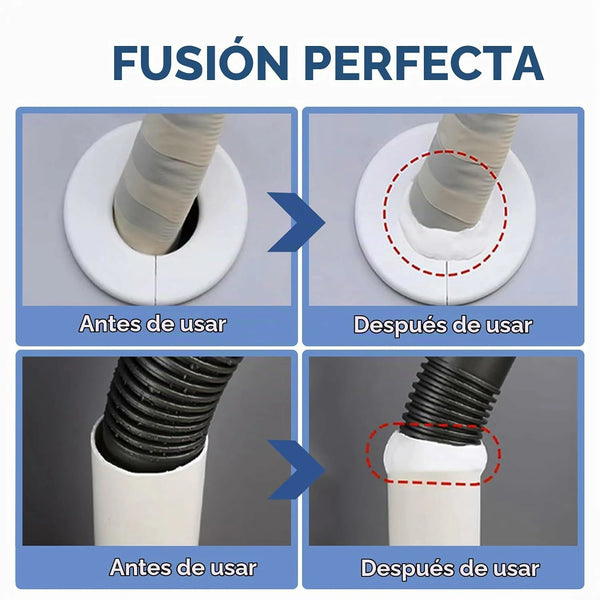 Masilla Selladora Impermeable Blanca Con Acabado Limpio y Bloqueo de Plagas