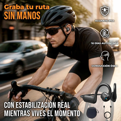 Audífonos Con Cámara Estabilizada Inalámbricos Con Traducción IA IP67