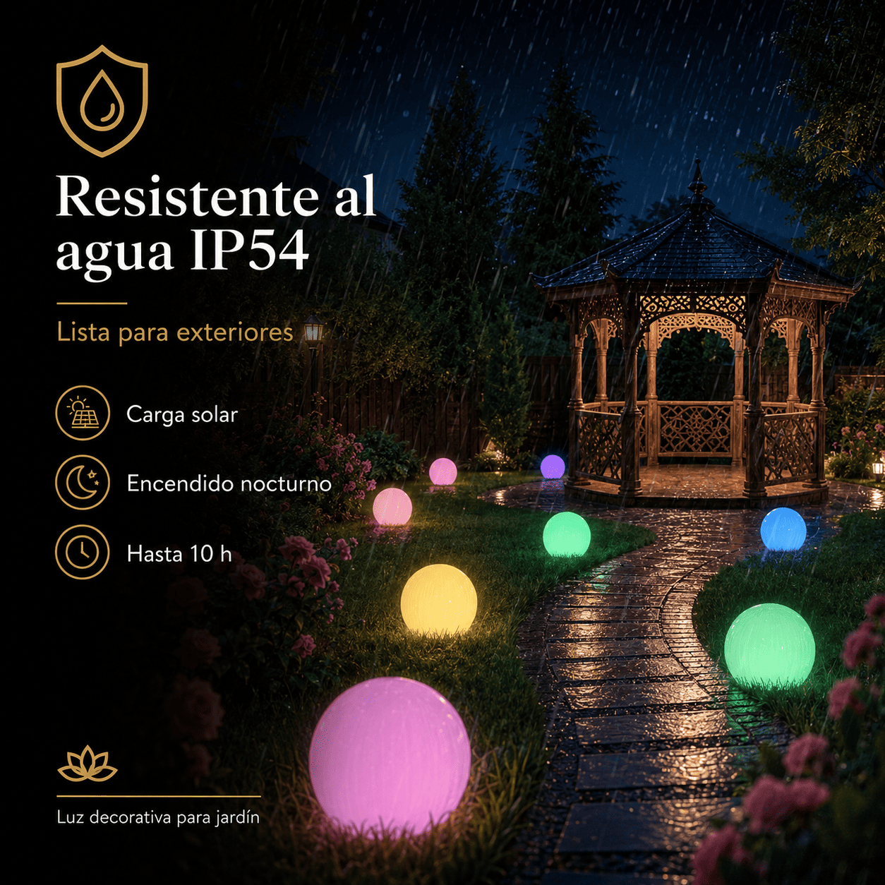 EsferaGlow® ¡Haz más atractivo tu patio!