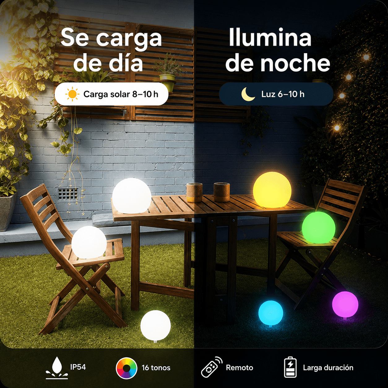 EsferaGlow® ¡Haz más atractivo tu patio!
