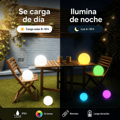 EsferaGlow® ¡Haz más atractivo tu patio!