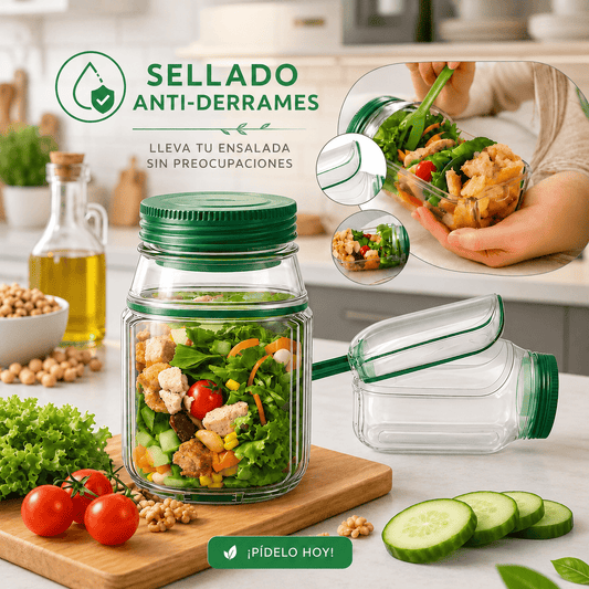 FitSalad Jar® ¡Tu ensalada lista para llevar!