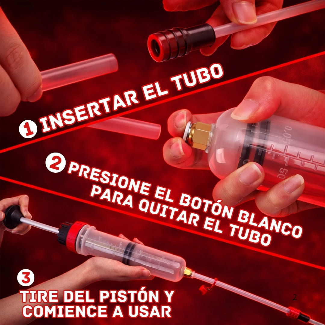 MultiFluid Extractor® ¡Extrae aceite y fluidos con control!