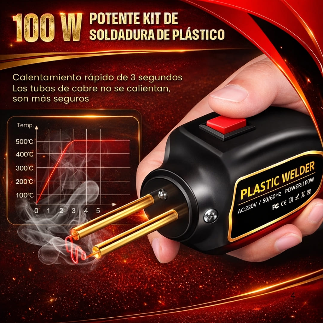 PlasticFix Pro® ¡Repara y refuerza piezas de plástico dañadas!