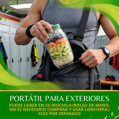FitSalad Jar® ¡Tu ensalada lista para llevar!