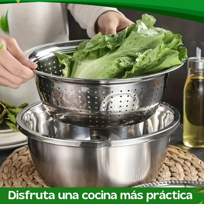 MultiStrainer 3x® ¡Mejora tu rutina al lavar alimentos!