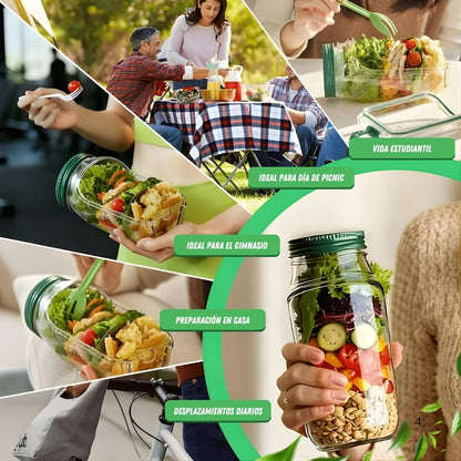 FitSalad Jar® ¡Tu ensalada lista para llevar!