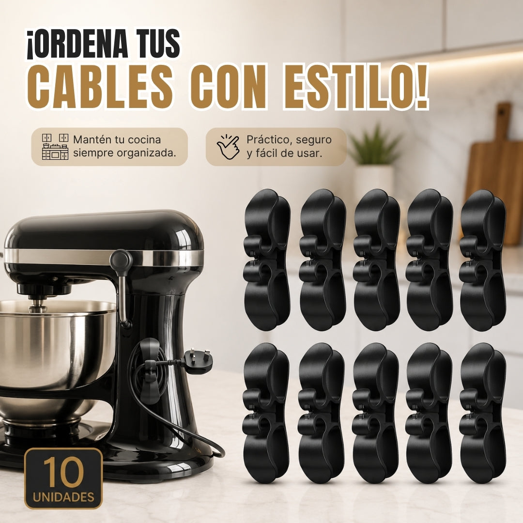 CableFix 10x® ¡Mantén tus cables en su lugar!