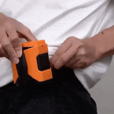 Ventilador de Cintura 4 en 1 Con Doble Clip y Aire Frío Debajo de la Camisa