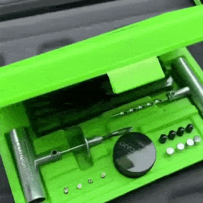 Kit Antipinchazos Profesional Rhino USA 86 Piezas — Reparación de Llantas Sin Cámara para Auto, Moto, Camioneta, ATV y RV