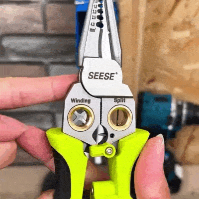 SEESE Pelacables Eléctrico 8 en 1 con Probador de Voltaje