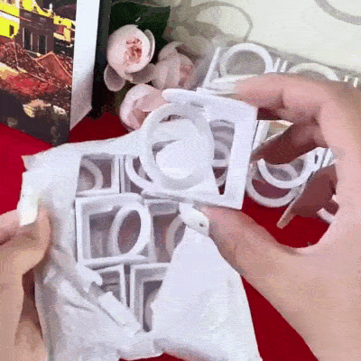 Soporte Adhesivo Giratorio 360° Para Cortinas Sin Taladrar