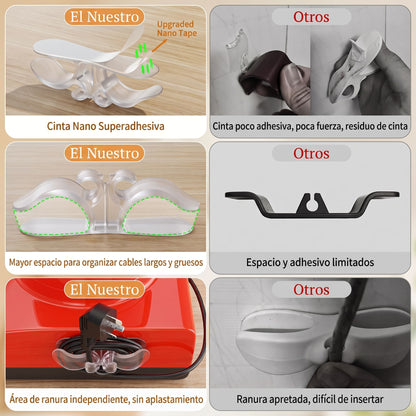 CableFix 10x® ¡Mantén tus cables en su lugar!