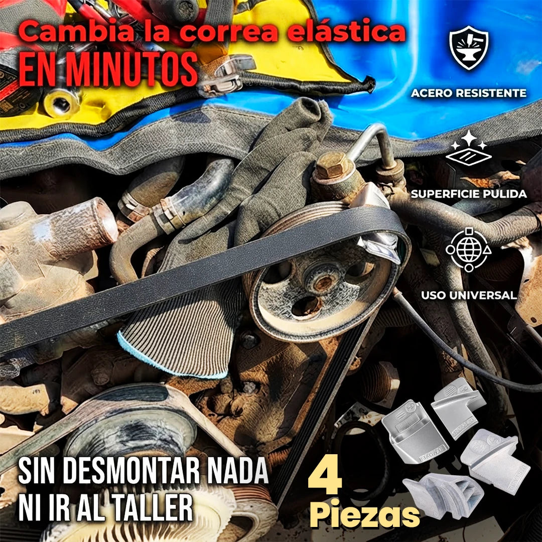 Pack X4 Herramienta Instalación Y Extracción Correa Tensora Motor