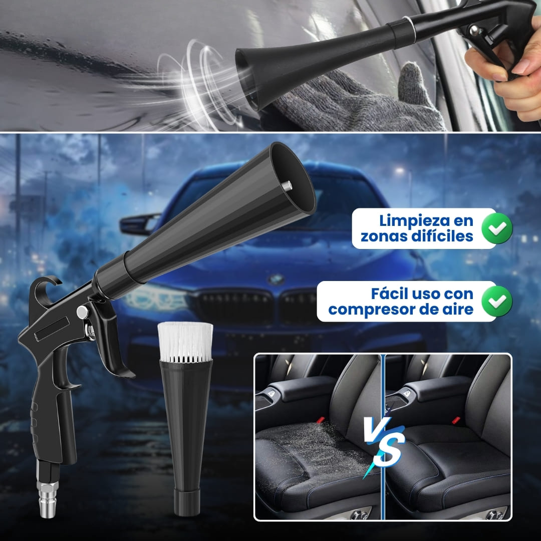 Pistola TornadoJet® ¡Limpia tu carro de forma práctica!