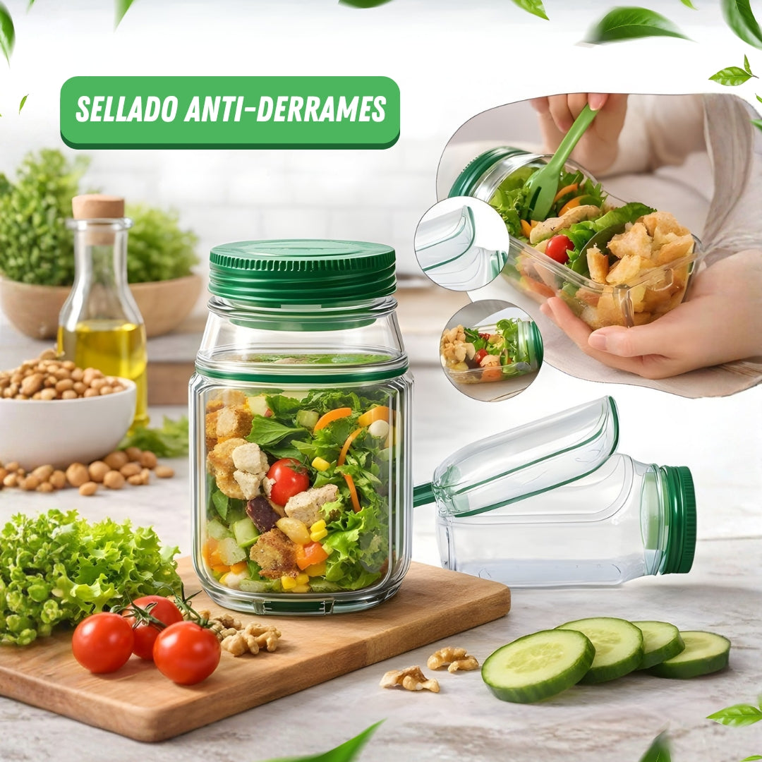 FitSalad Jar® ¡Tu ensalada lista para llevar!