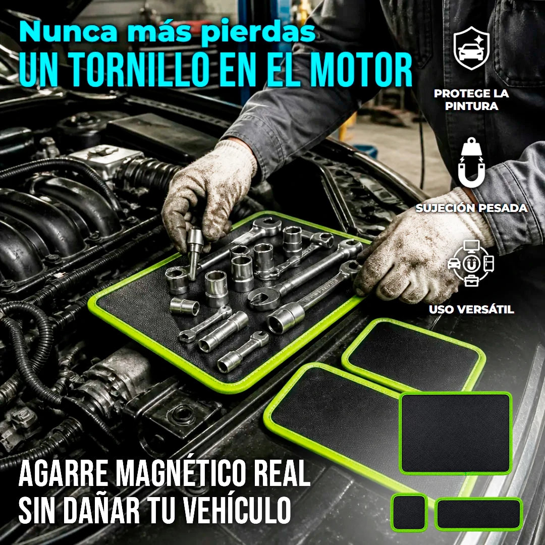 Kit x3 Alfombrillas Magnéticas Flexibles Sujetadoras De Herramientas