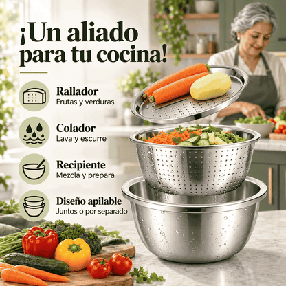Kit MultiStrainer 3x® ¡Lleva practicidad a tus recetas!