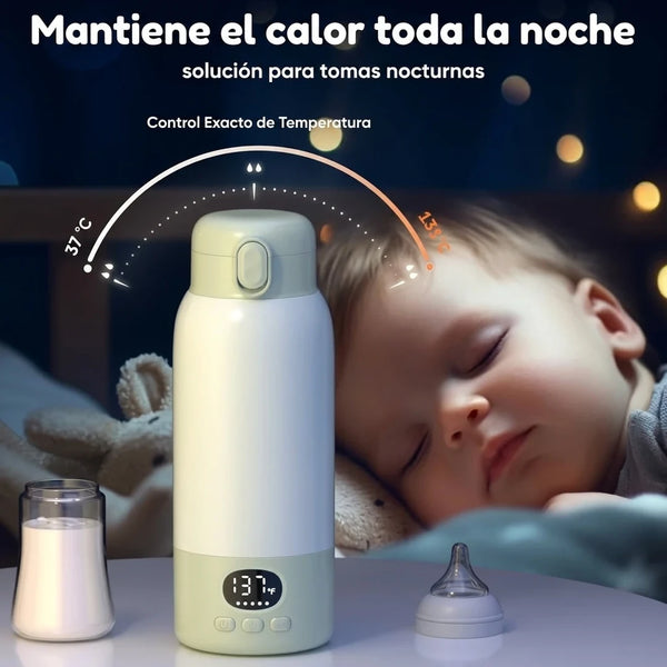 Calentador de Biberones Portátil Con Batería 16000 mAh y Control Exacto de Temperatura