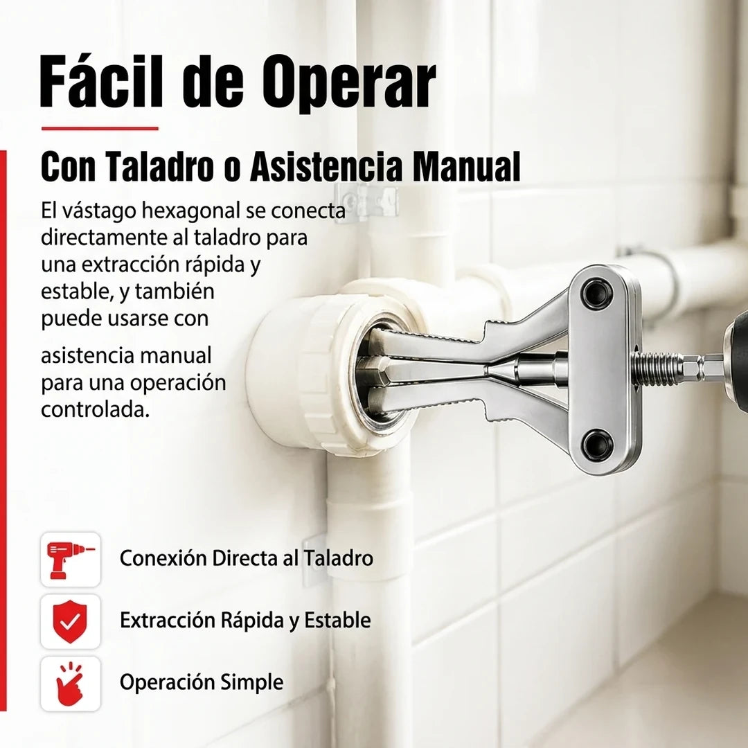 Pack x3 Herramienta Extractora Tuberías Enroscadas Rotas