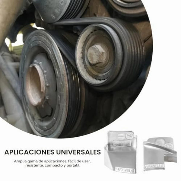 Kit Profesional 4 Piezas Extractor e Instalador de Correa Elástica — Acero de Aleación Universal Para Auto, Camión y SUV