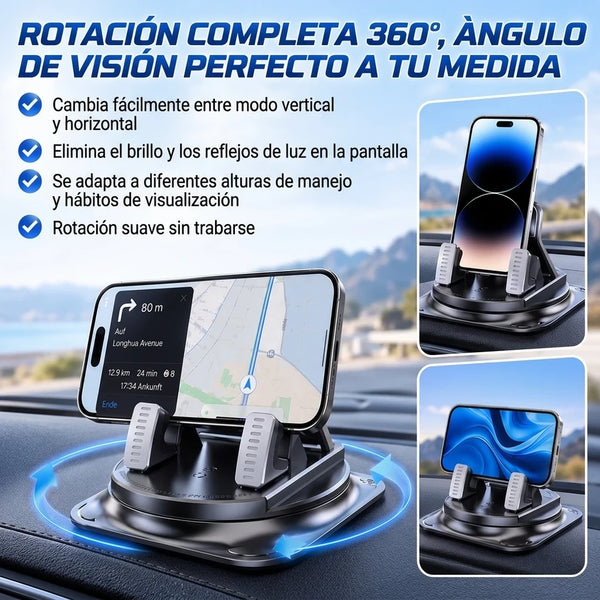 Kit x3 Soporte de Celular Para Tablero Con Rotación 360° / Sin Adhesivo Antideslizante