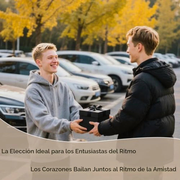 Mini Platillos de Carro Con Sonido Metálico Real y Soporte Ajustable 360° (Pack x2, Dorado)