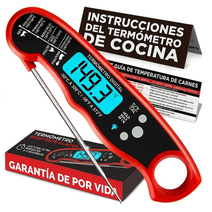 Pack X2 Termómetro Digital Para Carnes Y Alimentos A La Parrilla