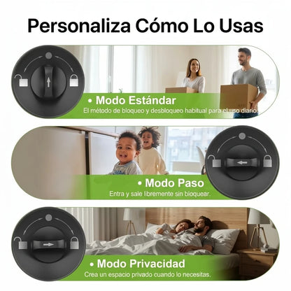 Kit Cerradura Inteligente 3 En 1 Para Puerta Con Lector Huella Digital