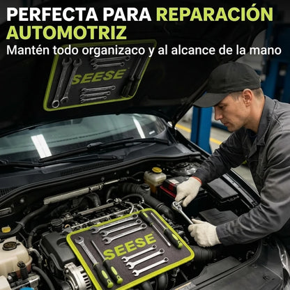 Kit x3 Alfombrillas Magnéticas Flexibles Sujetadoras De Herramientas