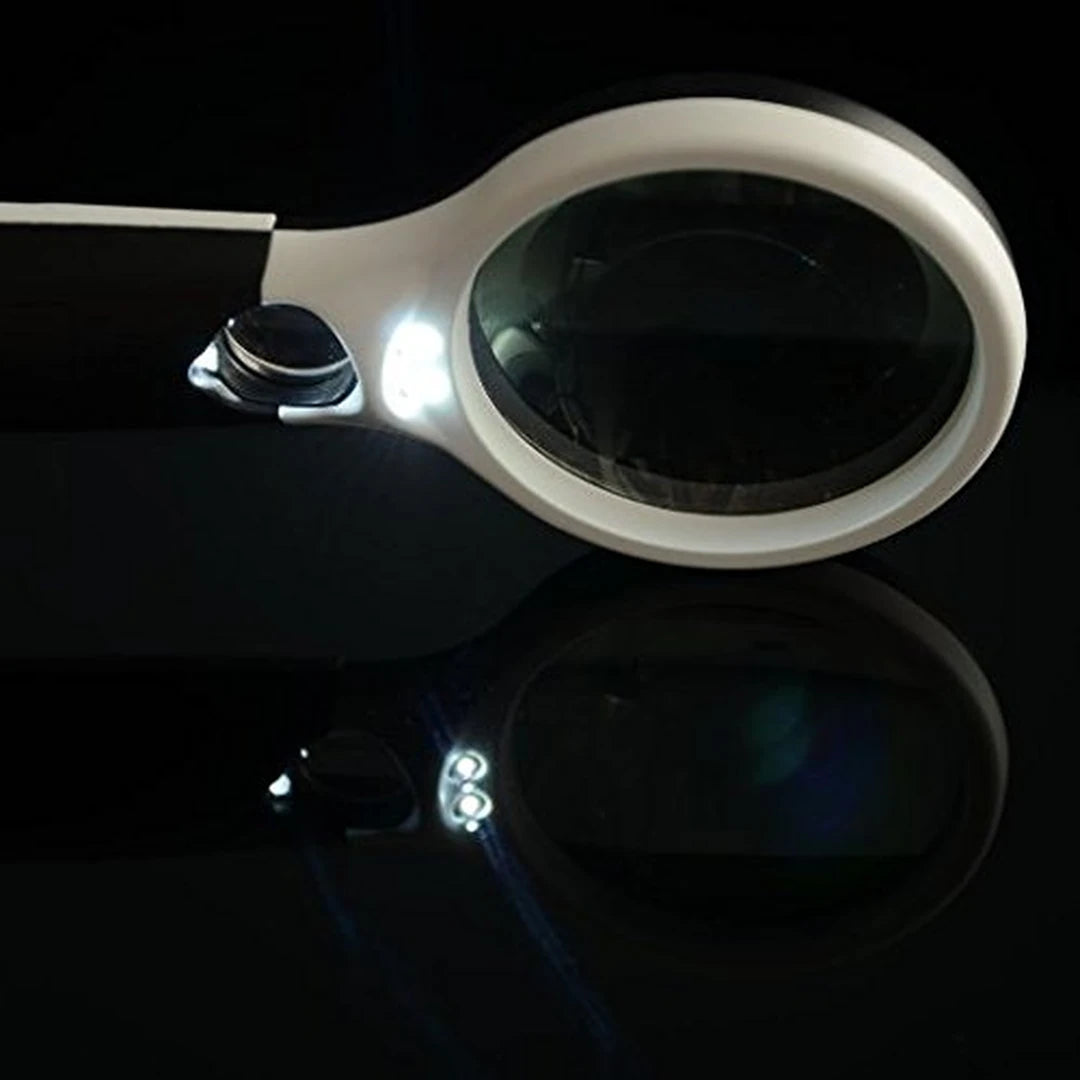 Kit X3 Lupa De Gran Aumento Con Luz Led Para Lectura