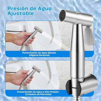 Kit Rociador Manual De Bidé Para Inodoro