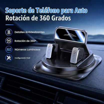 Pack X3 Soporte Universal De Teléfono Para Carro Con Base Rotatoria 360°