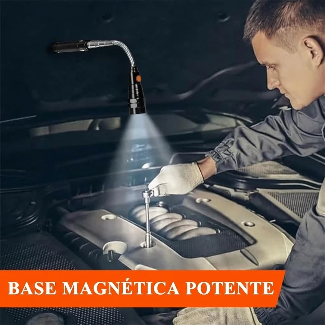 Pack x2 Linterna Magnética Telescópica Flexible Para Recoger Objetos