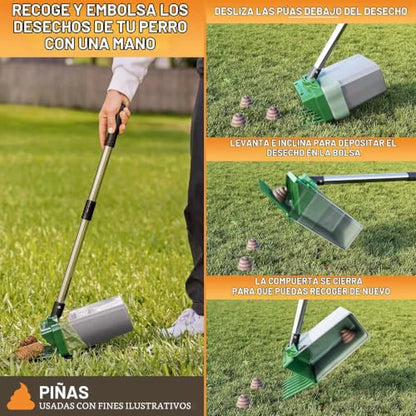 Recogedor Para Excrementos De Mascotas Con Mango Largo