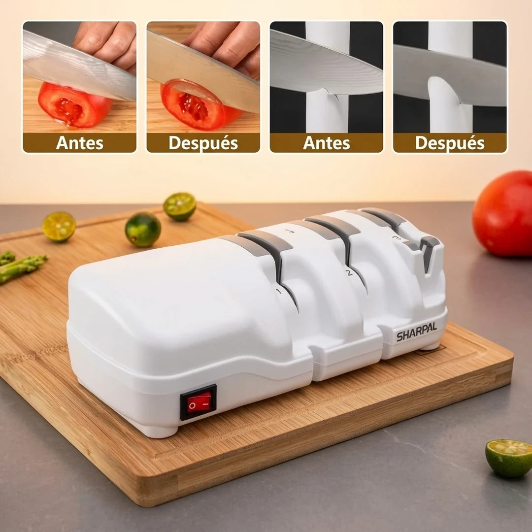 Afilador De Cuchillos Eléctrico Ultra Silencioso 3 Fases