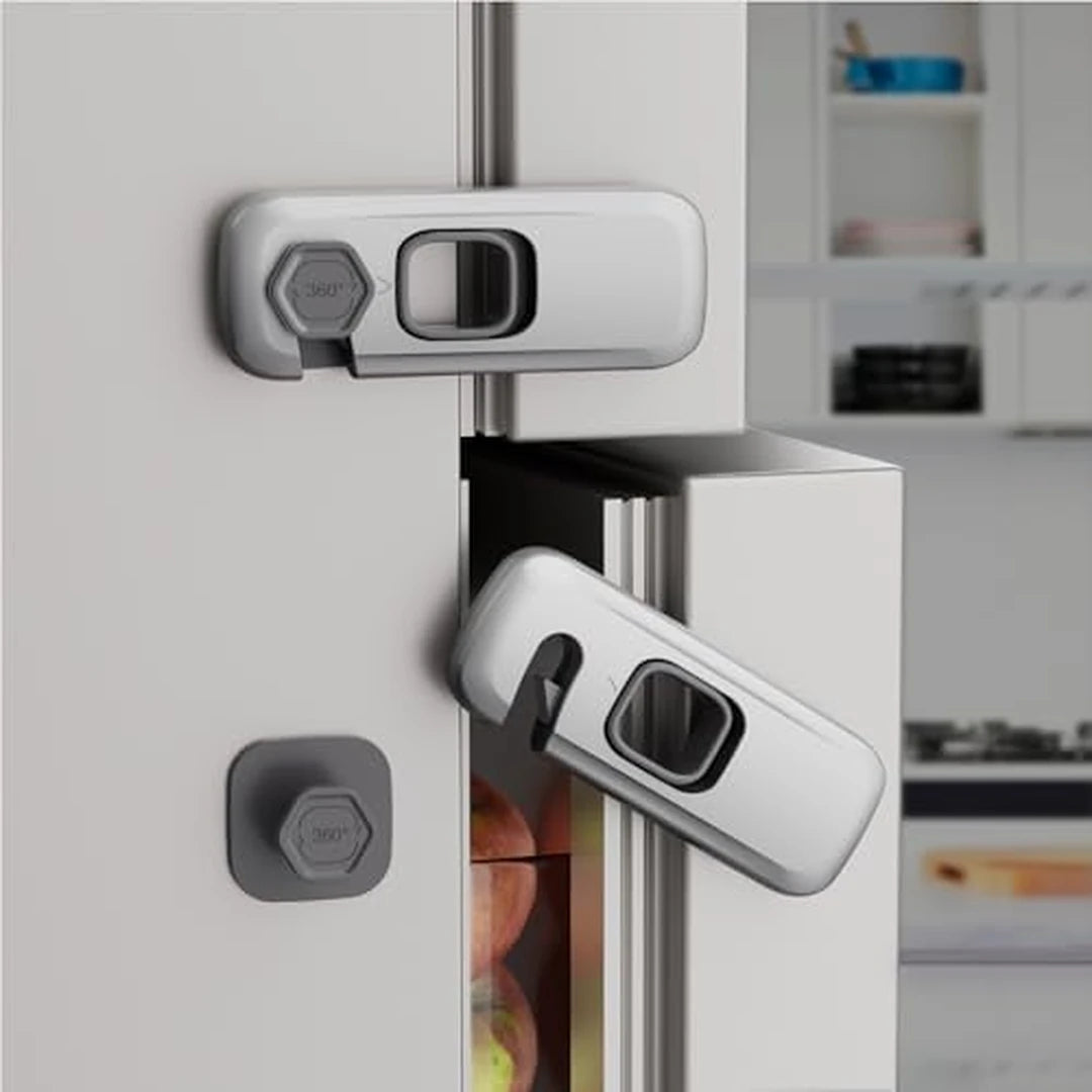 Pack x6 Cerradura De Seguridad Adhesiva 3M Para Nevera A Prueba De Niños